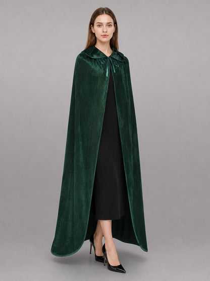 Green Gothic Hooded Carnival Cloak