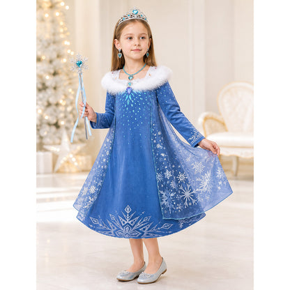 Snow Queen Carnival Costume for Halloween and Cosplay lifestyle view