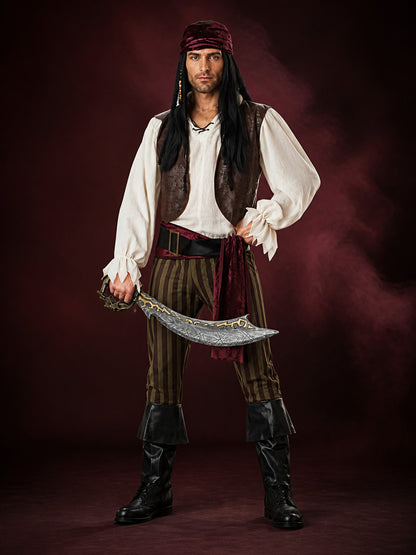 Captain Jack Sparrow Pirate Costume for Halloween main product view