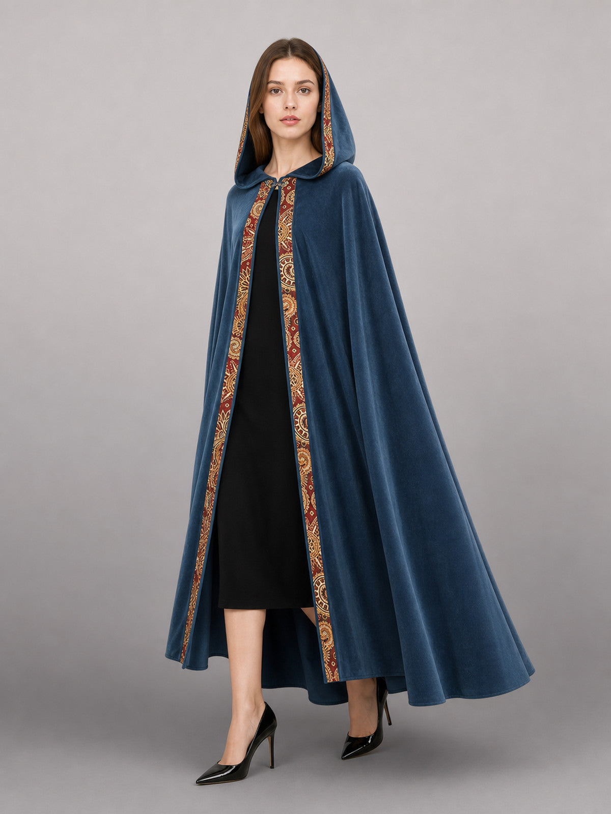 Dark Blue Hooded Costume Cloak occasion guide