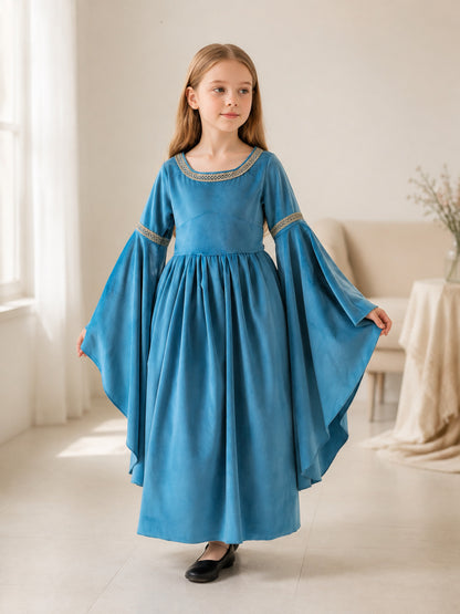 Medieval Cosplay Dress with Bell Sleeves lifestyle view