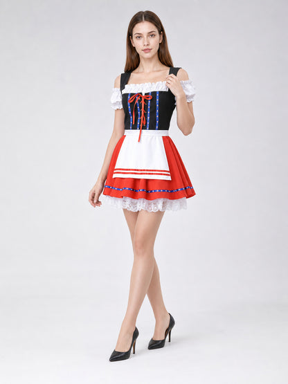 Oktoberfest-Style Costume Dress with Apron