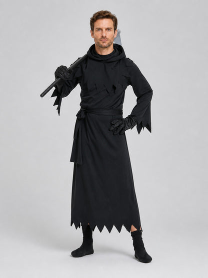 Black Reaper cosplay costume with hood Costumes detail