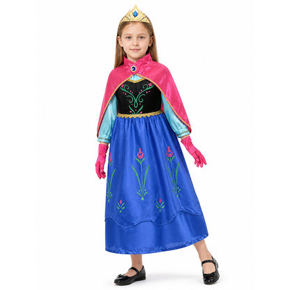 Princess Anna Costume with Cape and Crown Costume Capes detail