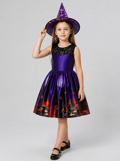 Witch Costume Dress with Hat, Halloween Costume Dresses detail