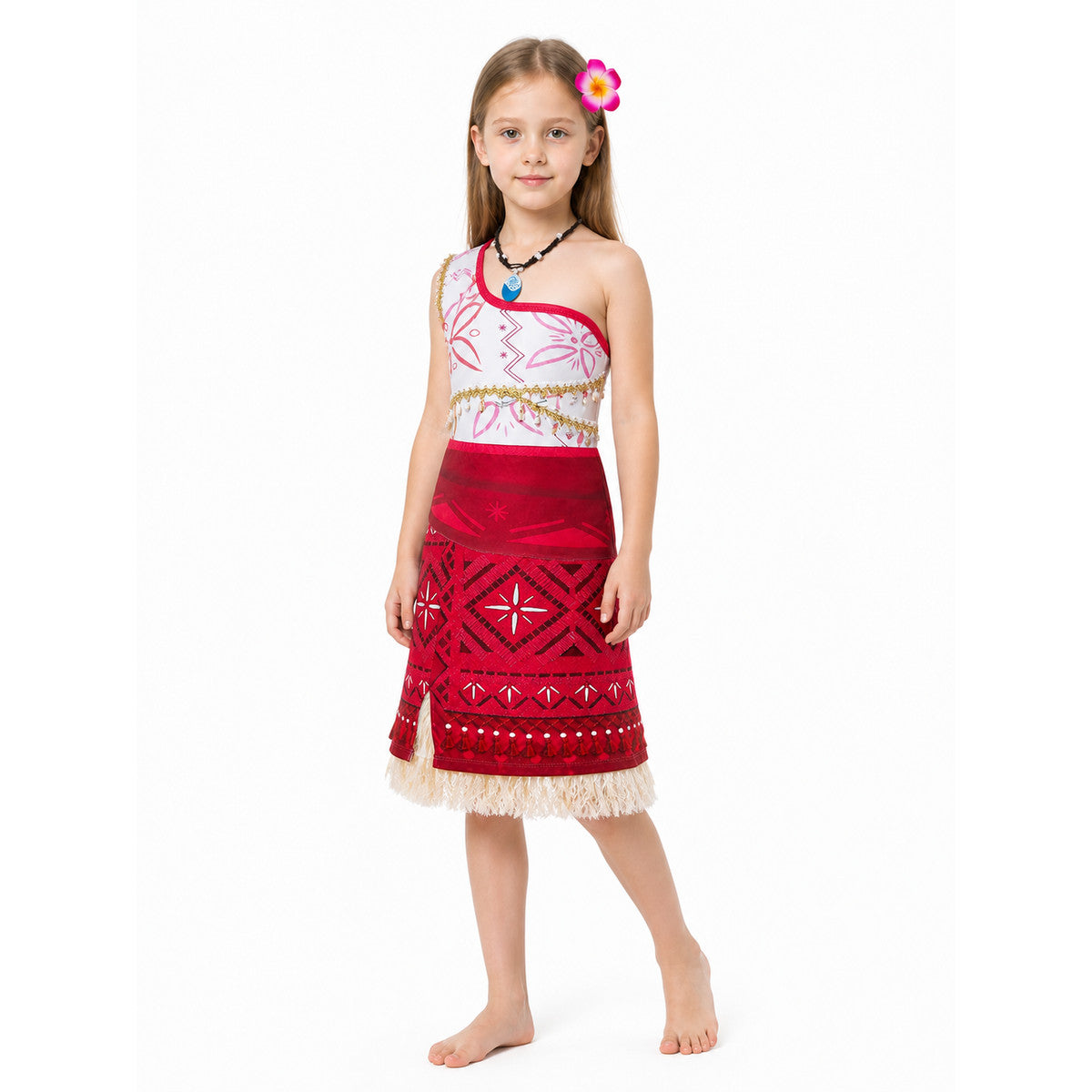 Kids' Ethnic-Style Halloween Dress with Fringe Costume Dresses detail