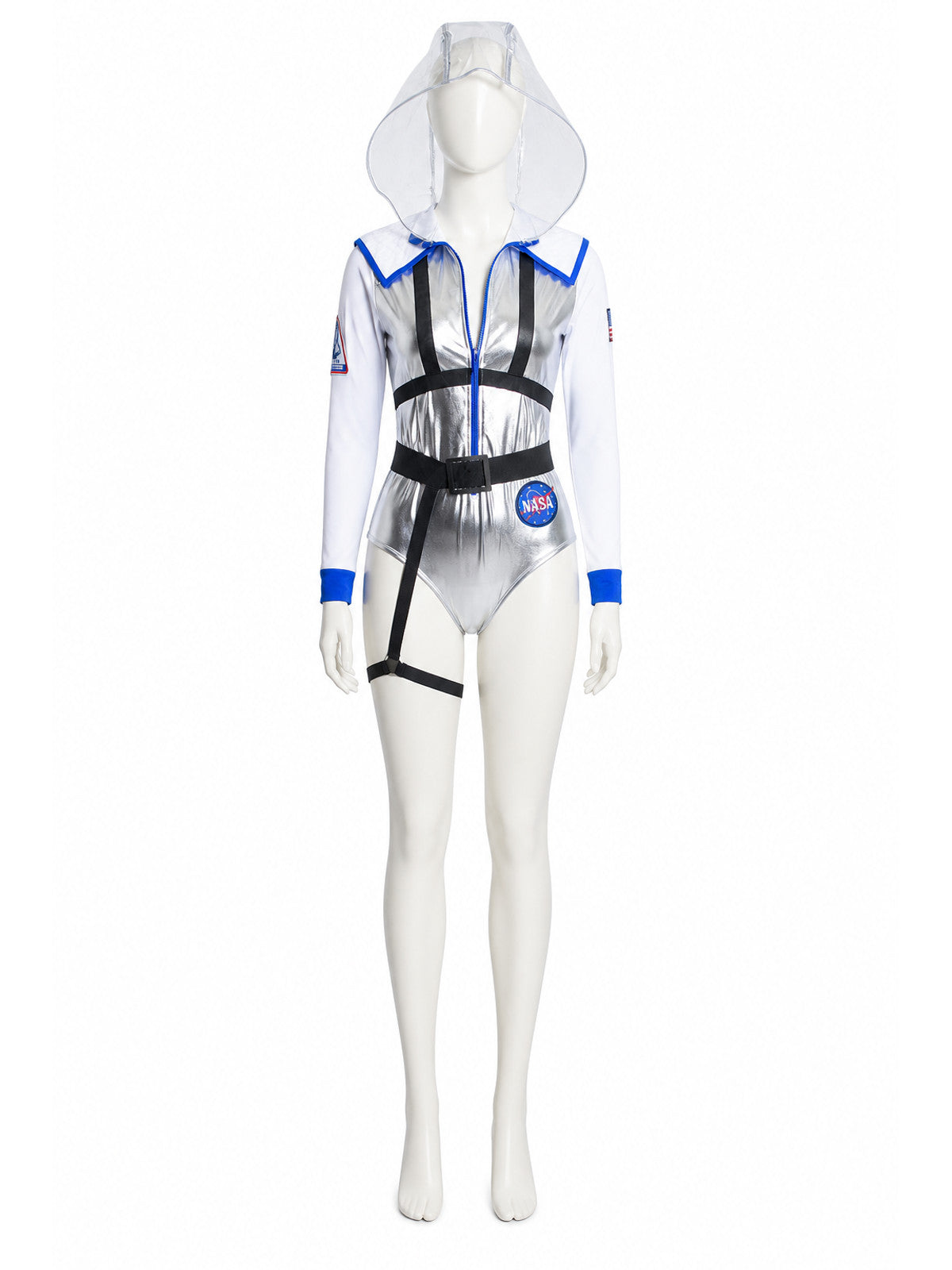 Silver NASA Astronaut Jumpsuit with Hood product detail