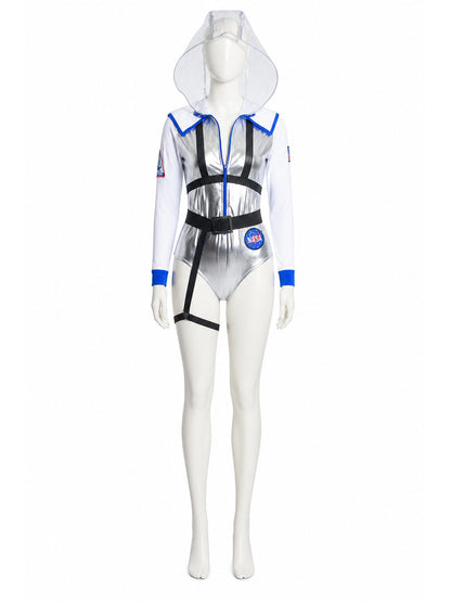 Silver NASA Astronaut Jumpsuit with Hood product detail