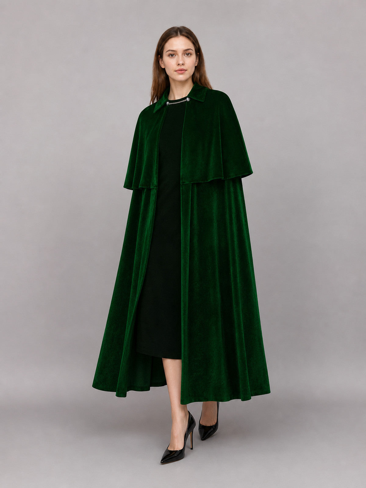 Long Green Carnival Cape with Collar occasion guide