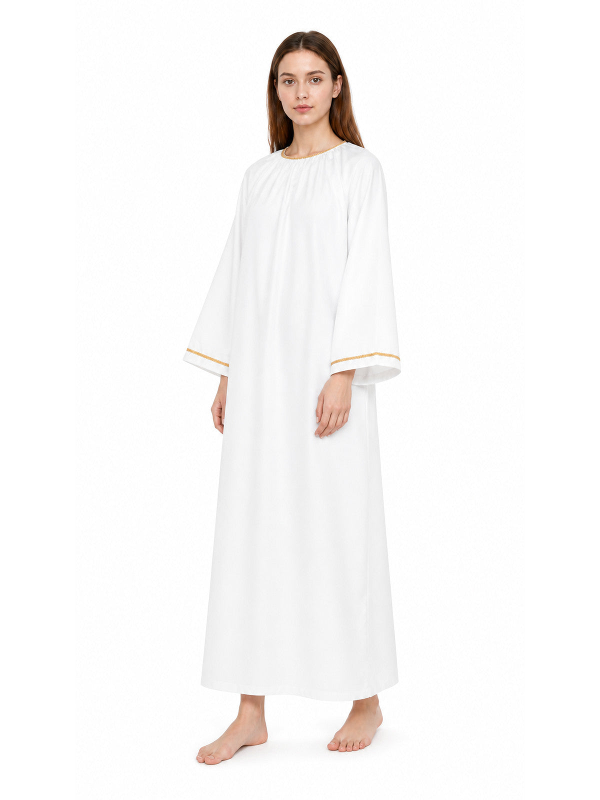 Good Omens Cosplay Robe, White Costumes detail