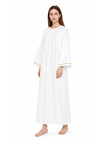 Good Omens Cosplay Robe, White Costumes detail