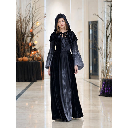 Hooded Witch Costume, Gothic Dress lifestyle