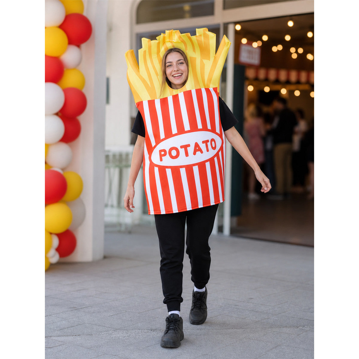 French Fries Carnival Costume with Headpiece lifestyle