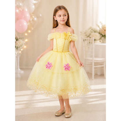 Yellow Princess Costume for Halloween lifestyle view