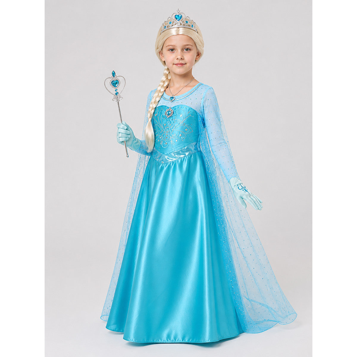 Children's Snow Queen Costume with Accessories Costume Accessories detail