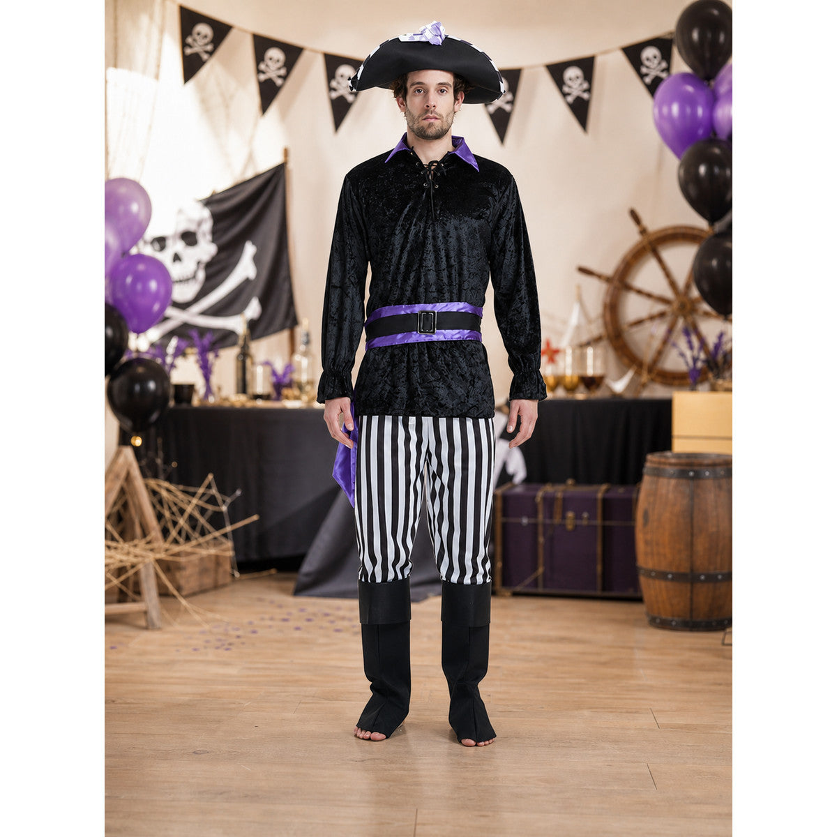 Halloween Pirate Costume, Cosplay Set lifestyle