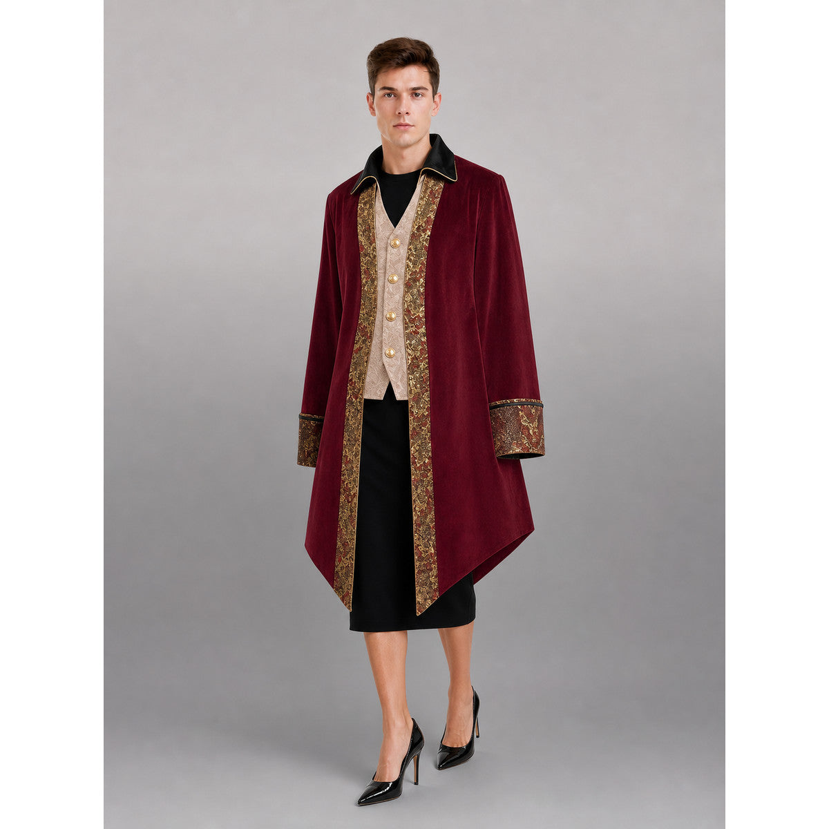 Burgundy Victorian-Style Costume Cloak occasion guide