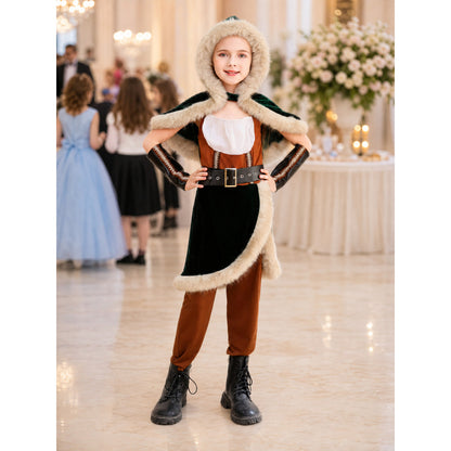 Historical Character Costume with Hood and Cloak