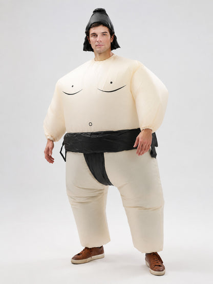 Inflatable Sumo Wrestler Costume, Milky White main product view