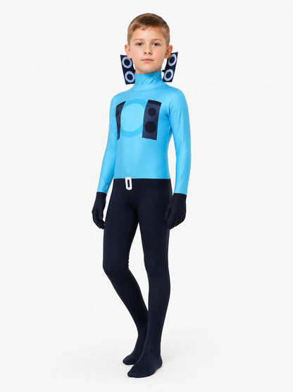 Blue Audio Man Skibidi Toilet Jumpsuit