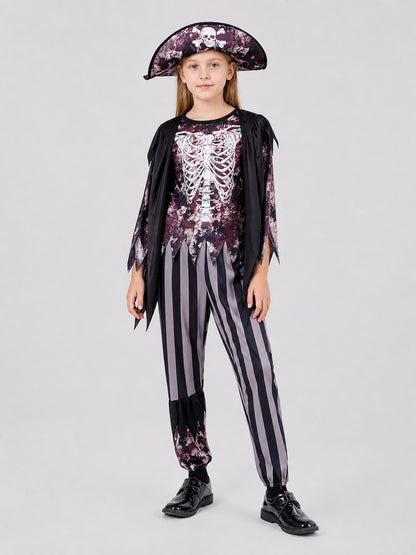 Children’s Skeleton Jumpsuit Costume — Pirate Cosplay product detail