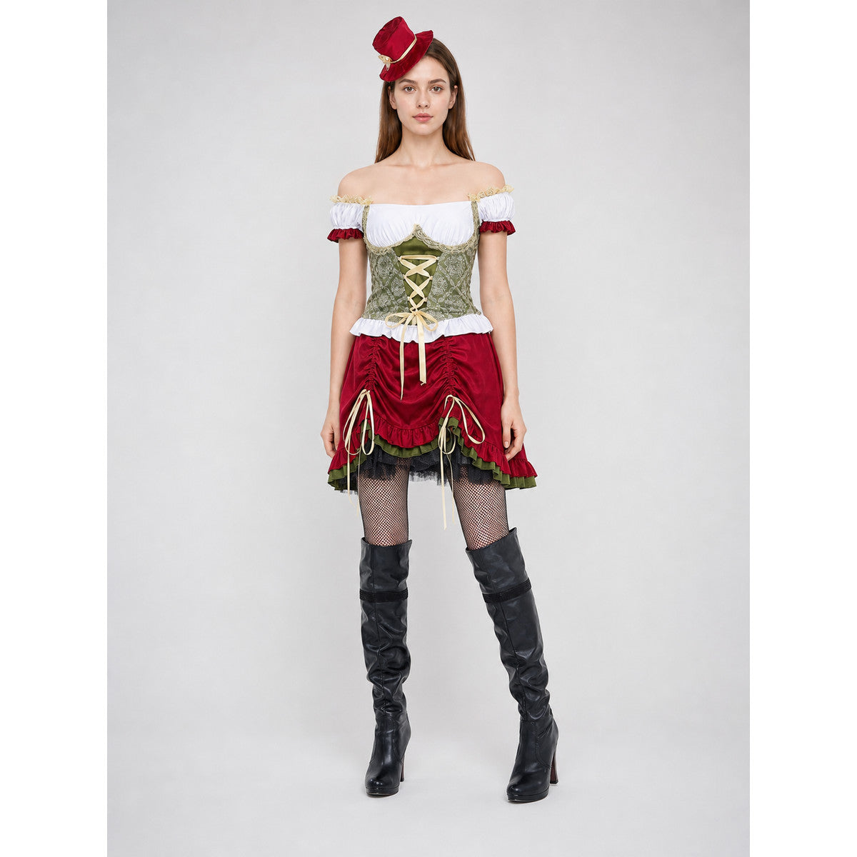 Bavarian-Style Carnival Dress for Oktoberfest