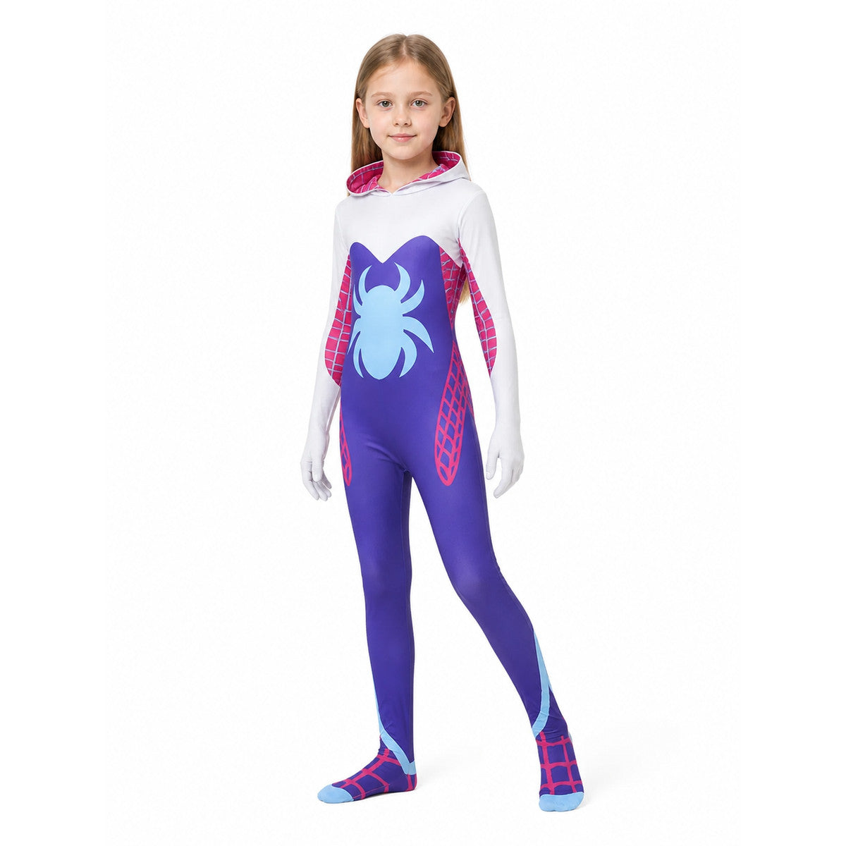 Gwen Stacy Hooded Spider-Web Jumpsuit product detail
