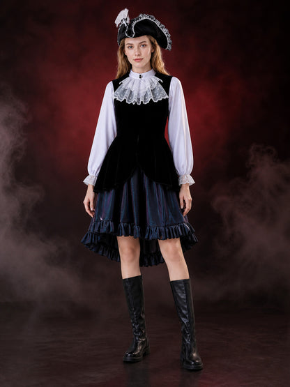 Retro-Style Pirate Costume Set for Halloween main product view