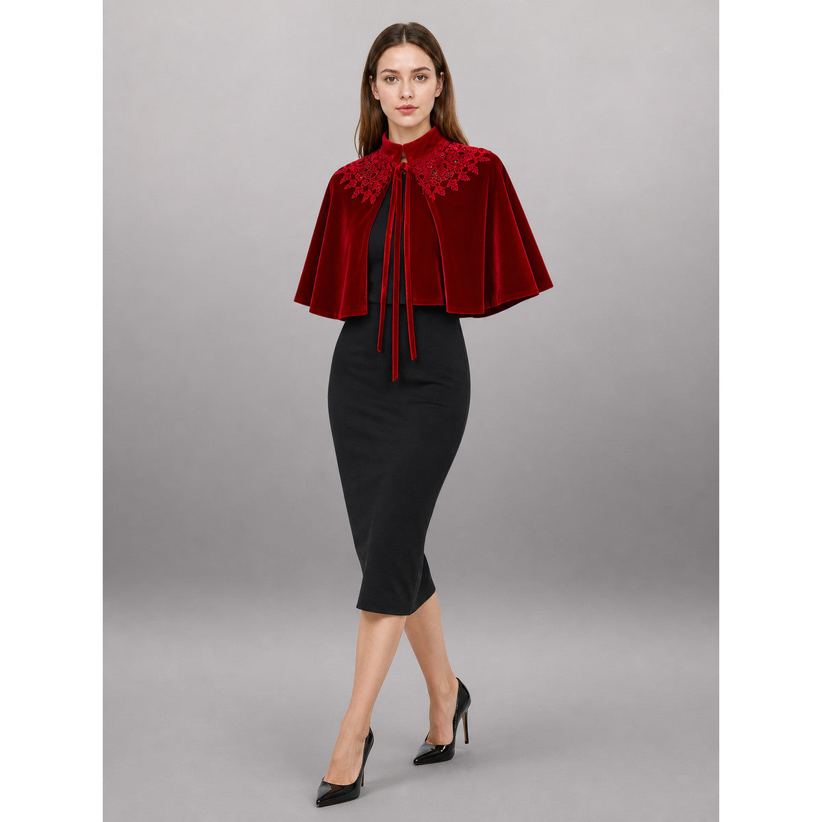 Red Decorative Costume Cloak with Wide Sleeves occasion guide