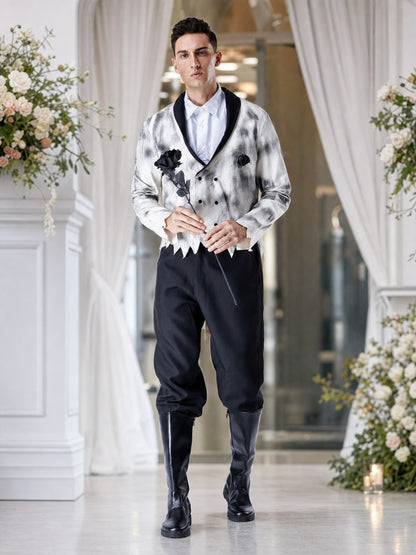 Gothic Halloween Costume: Shirt, Pants, Brooch