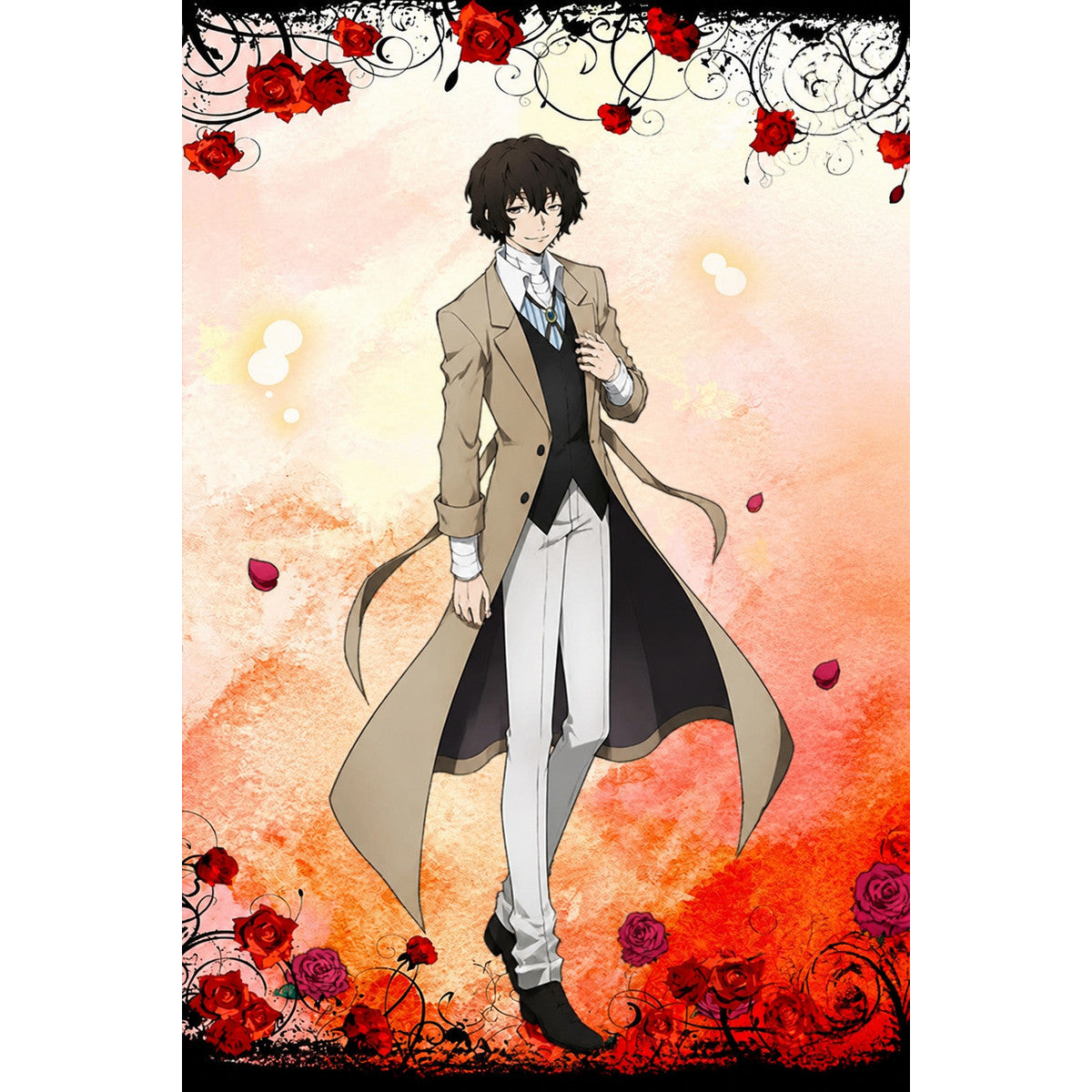 Osamu Dazai Cosplay Costume with Long Coat Costumes detail