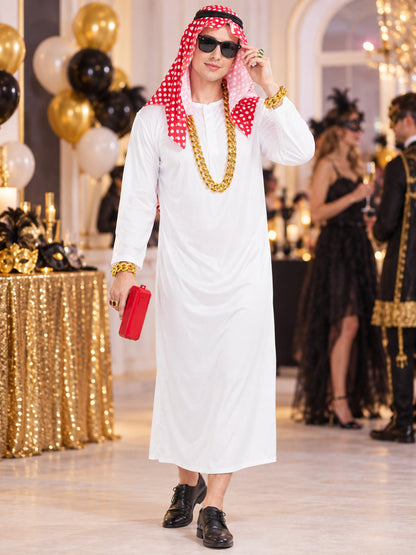 Arabic-Style Carnival Costume with Scarf lifestyle view