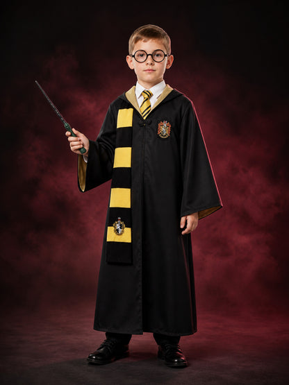 Hufflepuff Wizard Costume for Halloween Cosplay