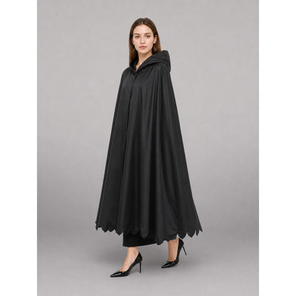 Black Hooded Carnival Cloak for Cosplay lifestyle