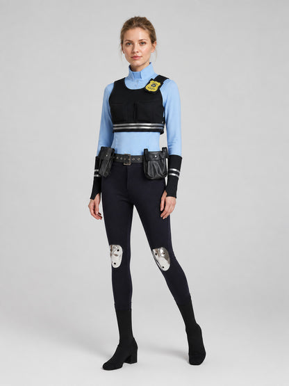 Judy Police Officer Cosplay Costume from Zootopia Costumes detail
