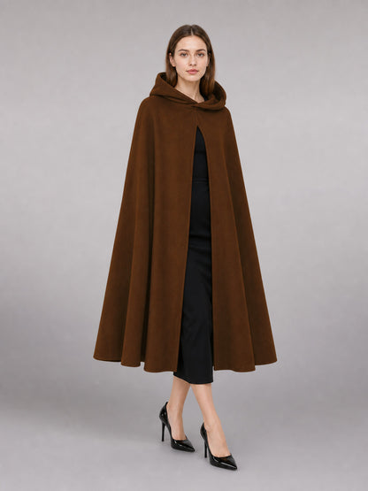Brown Carnival Cloak with Hood
