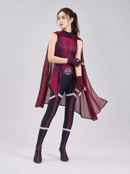 Marvel Scarlet Witch Cosplay Costume with Cape Costume Capes detail