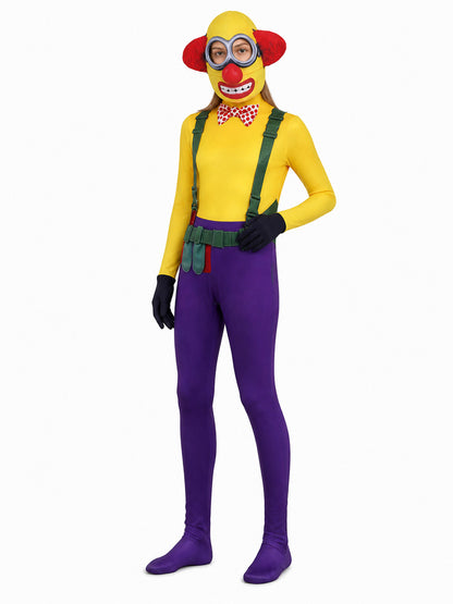 Clown Costume, Jumpsuit with Headwear Costumes detail