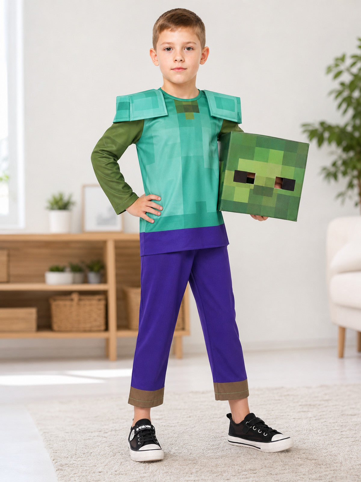 Minecraft Character Pixel Costume for Cosplay
