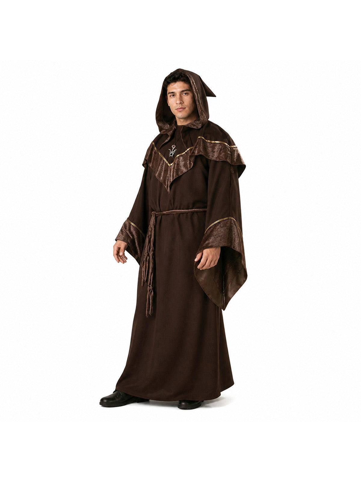 Hooded Robe with Wide Sleeves for Cosplay Costumes detail