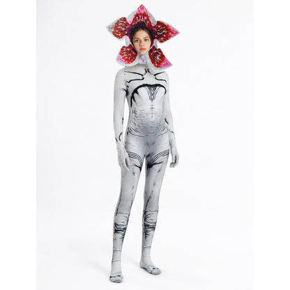 Halloween Monster Jumpsuit with Flower Head Costumes detail