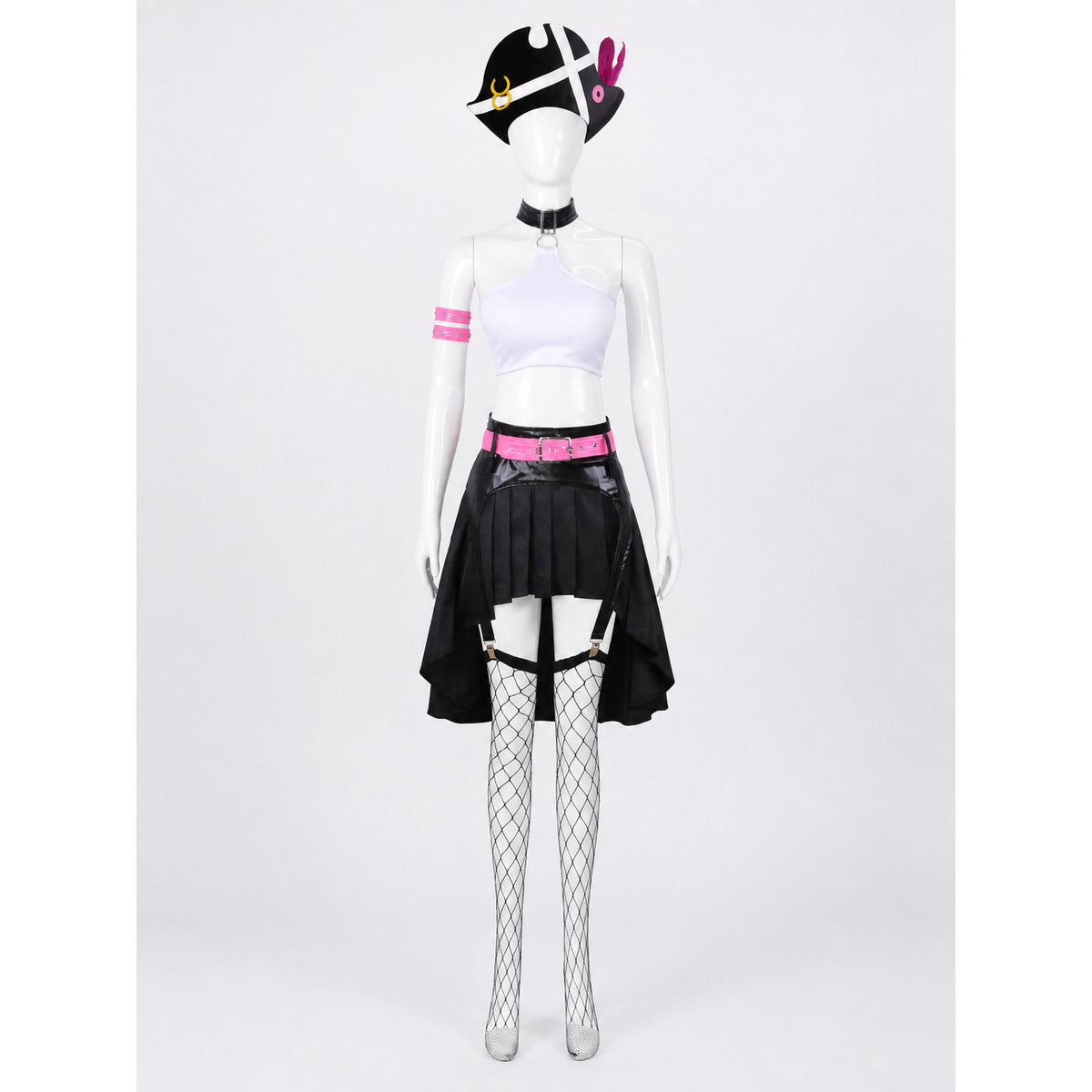Pirate Cosplay Costume with Hat, Top, and Skirt Costume Headwear detail