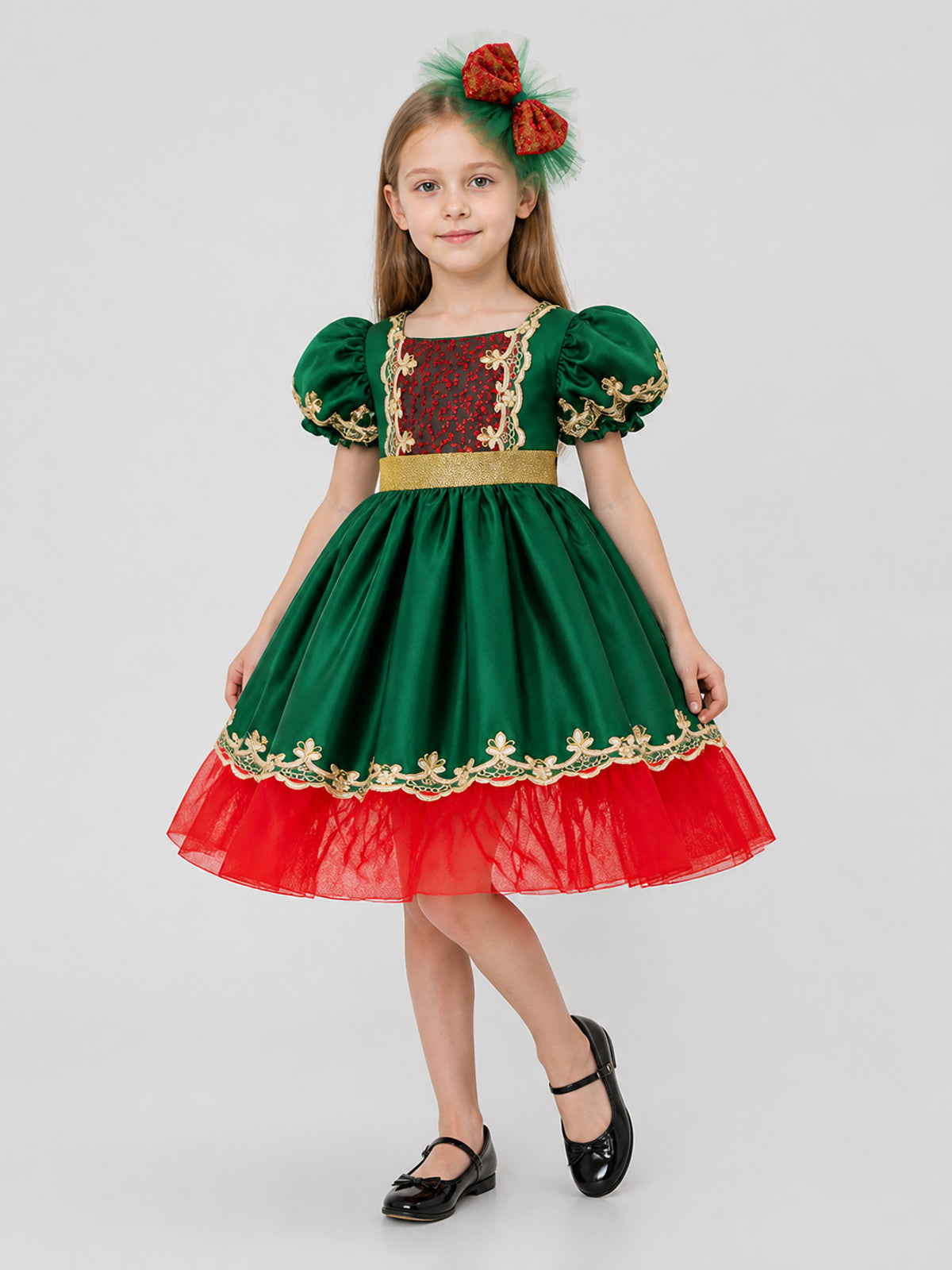 Carnival Dress with a Full Skirt for Performances Costume Dresses detail