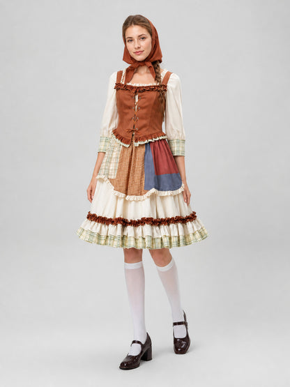 Red Riding Hood Carnival Dress for Cosplay Costume Dresses detail