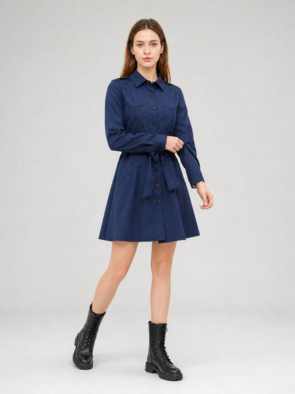 Police-Style Costume Dress with Cap