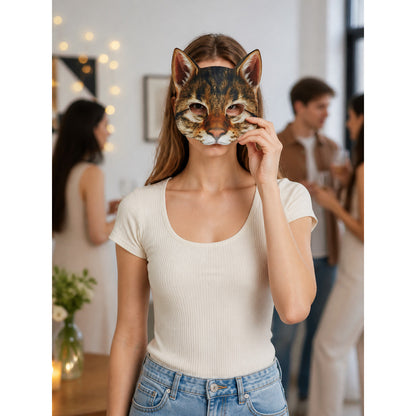 Cat Carnival Mask for Halloween and Cosplay lifestyle view