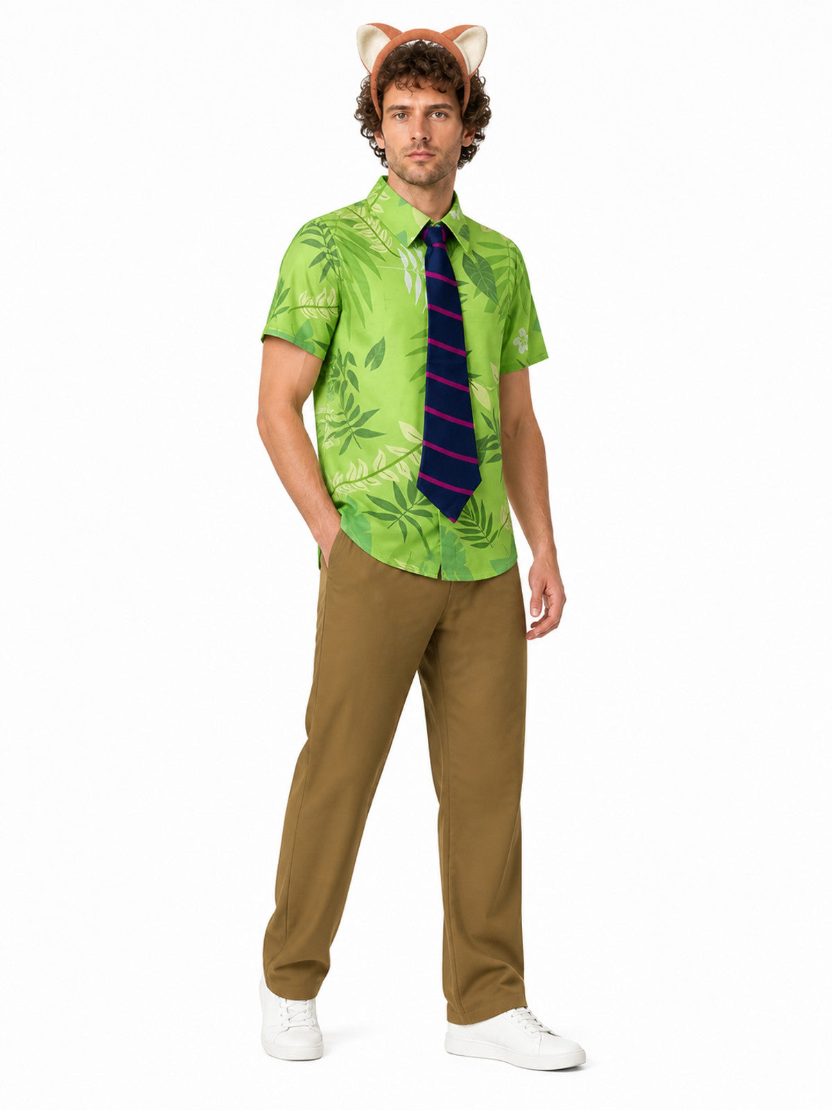 Nick the Fox Cosplay Costume: Shirt, Pants, and Tie