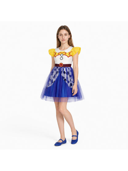 Costume Dress with a Full Skirt and Belt