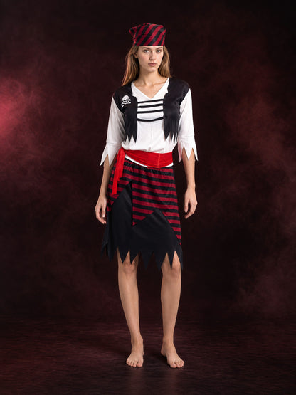 Pirate Costume W-0003 with Bandana for Masquerades and Cosplay main product view