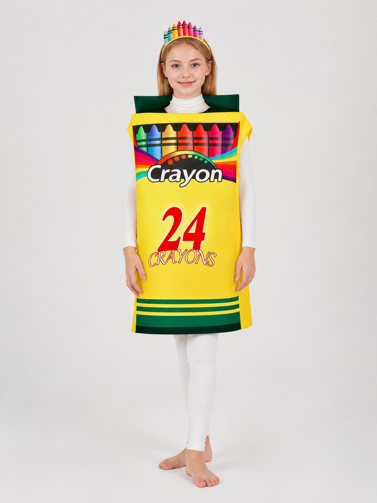 Colorful Crayon Cosplay Costume with Headband